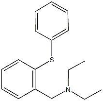 N-ethyl-N-[2-(phenylsulfanyl)benzyl]ethanamine 구조식 이미지