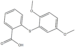 2-[(2,5-dimethoxyphenyl)sulfanyl]benzoic acid 구조식 이미지