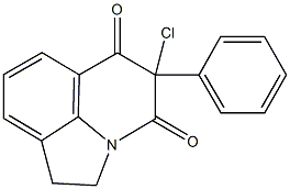 5-chloro-5-phenyl-1,2-dihydro-4H-pyrrolo[3,2,1-ij]quinoline-4,6(5H)-dione Structure