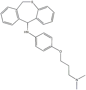 N-{4-[3-(dimethylamino)propoxy]phenyl}-6,11-dihydrodibenzo[b,e]thiepin-11-amine 구조식 이미지