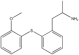 2-{2-[(2-methoxyphenyl)sulfanyl]phenyl}-1-methylethylamine 구조식 이미지