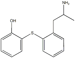 2-{[2-(2-aminopropyl)phenyl]sulfanyl}phenol 구조식 이미지