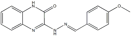 4-methoxybenzaldehyde (3-oxo-3,4-dihydro-2-quinoxalinyl)hydrazone 구조식 이미지