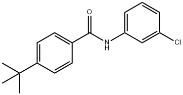 4-tert-butyl-N-(3-chlorophenyl)benzamide Structure