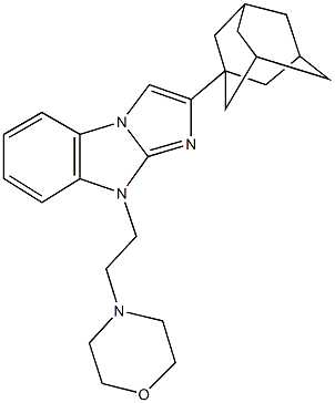 2-(1-adamantyl)-9-[2-(4-morpholinyl)ethyl]-9H-imidazo[1,2-a]benzimidazole Structure