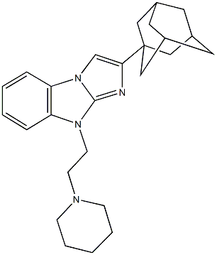 2-(1-adamantyl)-9-[2-(1-piperidinyl)ethyl]-9H-imidazo[1,2-a]benzimidazole 구조식 이미지