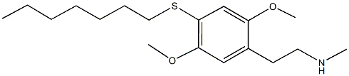 N-{2-[4-(heptylsulfanyl)-2,5-dimethoxyphenyl]ethyl}-N-methylamine 구조식 이미지