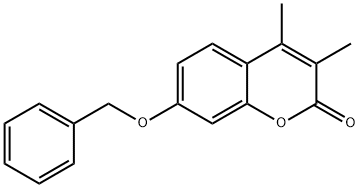 7-(benzyloxy)-3,4-dimethyl-2H-chromen-2-one 구조식 이미지