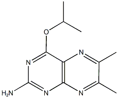 4-isopropoxy-6,7-dimethyl-2-pteridinamine 구조식 이미지