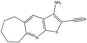 3-amino-6,7,8,9-tetrahydro-5H-cyclohepta[b]thieno[3,2-e]pyridine-2-carbonitrile 구조식 이미지