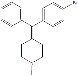 4-[(4-bromophenyl)(phenyl)methylene]-1-methylpiperidine Structure