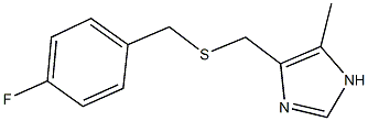 4-fluorobenzyl (5-methyl-1H-imidazol-4-yl)methyl sulfide 구조식 이미지