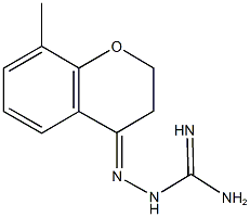 2-(8-methyl-2,3-dihydro-4H-chromen-4-ylidene)hydrazinecarboximidamide Structure