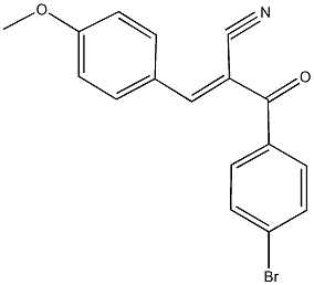 2-(4-bromobenzoyl)-3-(4-methoxyphenyl)acrylonitrile Structure
