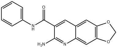 6-amino-N-phenyl[1,3]dioxolo[4,5-g]quinoline-7-carboxamide 구조식 이미지