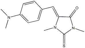 5-[4-(dimethylamino)benzylidene]-1,3-dimethyl-2-thioxo-4-imidazolidinone Structure