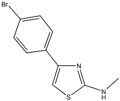 4-(4-bromophenyl)-N-methyl-1,3-thiazol-2-amine Structure
