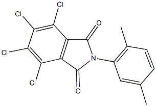 4,5,6,7-tetrachloro-2-(2,5-dimethylphenyl)-1H-isoindole-1,3(2H)-dione 구조식 이미지