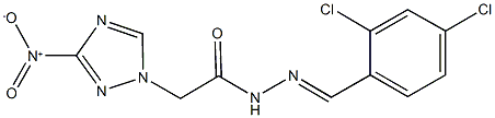 N'-(2,4-dichlorobenzylidene)-2-{3-nitro-1H-1,2,4-triazol-1-yl}acetohydrazide Structure