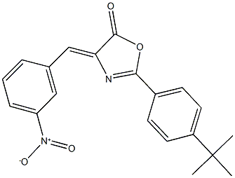 2-(4-tert-butylphenyl)-4-{3-nitrobenzylidene}-1,3-oxazol-5(4H)-one Structure