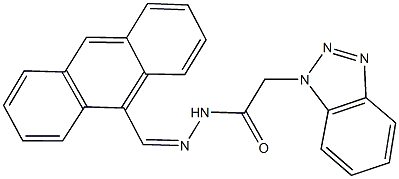 N'-(9-anthrylmethylene)-2-(1H-1,2,3-benzotriazol-1-yl)acetohydrazide Structure