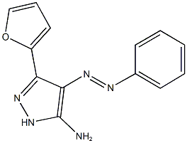 3-(2-furyl)-4-(phenyldiazenyl)-1H-pyrazol-5-ylamine Structure