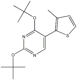 2,4-ditert-butoxy-5-(3-methyl-2-thienyl)pyrimidine 구조식 이미지