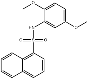 N-(2,5-dimethoxyphenyl)-1-naphthalenesulfonamide 구조식 이미지