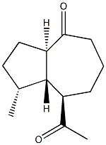 8-acetyl-1-methyloctahydro-4(1H)-azulenone Structure