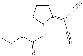 ethyl [2-(dicyanomethylene)pyrrolidin-1-yl]acetate Structure