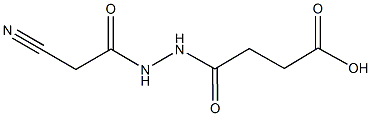 4-[2-(cyanoacetyl)hydrazino]-4-oxobutanoic acid Structure