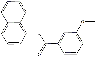 1-naphthyl 3-methoxybenzoate 구조식 이미지