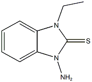 1-amino-3-ethyl-1,3-dihydro-2H-benzimidazole-2-thione 구조식 이미지