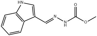 methyl 2-(1H-indol-3-ylmethylene)hydrazinecarboxylate 구조식 이미지