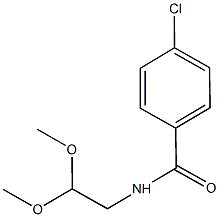 4-chloro-N-(2,2-dimethoxyethyl)benzamide Structure