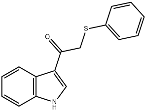 1-(1H-indol-3-yl)-2-(phenylsulfanyl)ethanone 구조식 이미지