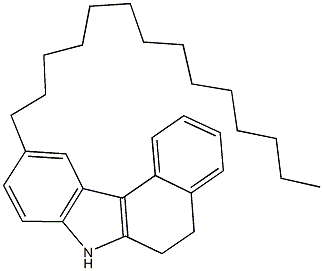 10-tetradecyl-6,7-dihydro-5H-benzo[c]carbazole Structure