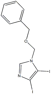 1-[(benzyloxy)methyl]-4,5-diiodo-1H-imidazole 구조식 이미지