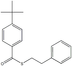 S-(2-phenylethyl) 4-tert-butylbenzenecarbothioate Structure