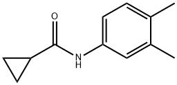 N-(3,4-dimethylphenyl)cyclopropanecarboxamide 구조식 이미지