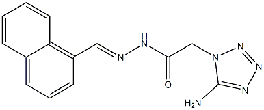 2-(5-amino-1H-tetraazol-1-yl)-N'-(1-naphthylmethylene)acetohydrazide 구조식 이미지