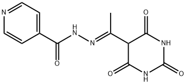 N'-[1-(6-hydroxy-2,4-dioxo-1,2,3,4-tetrahydro-5-pyrimidinyl)ethylidene]isonicotinohydrazide 구조식 이미지