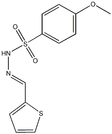 4-methoxy-N'-(2-thienylmethylene)benzenesulfonohydrazide 구조식 이미지