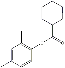 2,4-dimethylphenyl cyclohexanecarboxylate Structure