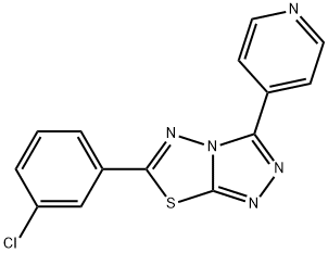 6-(3-chlorophenyl)-3-(4-pyridinyl)[1,2,4]triazolo[3,4-b][1,3,4]thiadiazole Structure