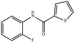 N-(2-fluorophenyl)-2-thiophenecarboxamide 구조식 이미지