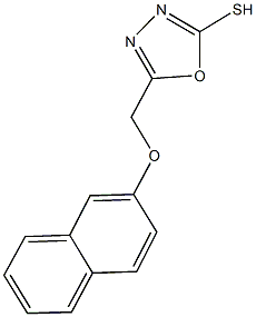 5-[(2-naphthyloxy)methyl]-1,3,4-oxadiazol-2-yl hydrosulfide Structure