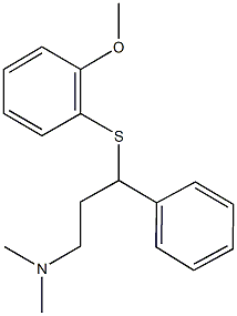 3-[(2-methoxyphenyl)sulfanyl]-N,N-dimethyl-3-phenyl-1-propanamine 구조식 이미지