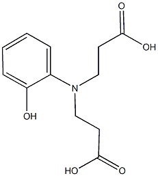 3-[(2-carboxyethyl)-2-hydroxyanilino]propanoic acid 구조식 이미지