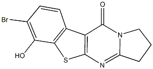 7-bromo-6-hydroxy-2,3-dihydro[1]benzothieno[2,3-d]pyrrolo[1,2-a]pyrimidin-10(1H)-one 구조식 이미지